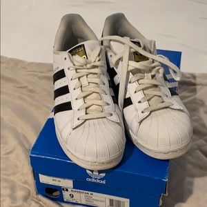White adidas sneakers